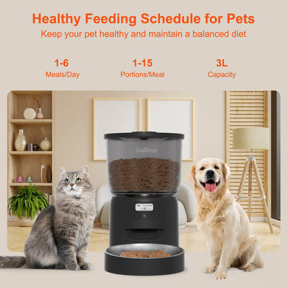 3L Futterautomat Katze & Hund Automatischer Futterspender Pet Feeder Mit Timer