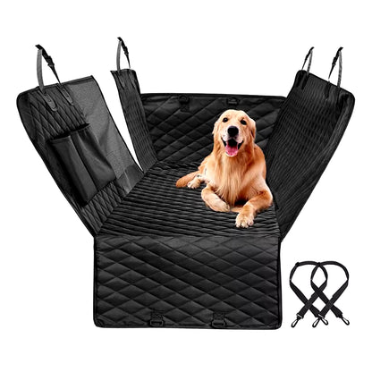 Double Zipper Car Pet Seat Pad Waterproof Dirt Resistant Suitable Multiple Models Solid Color Cars Rear Seats Cushion Size:143×153CM 